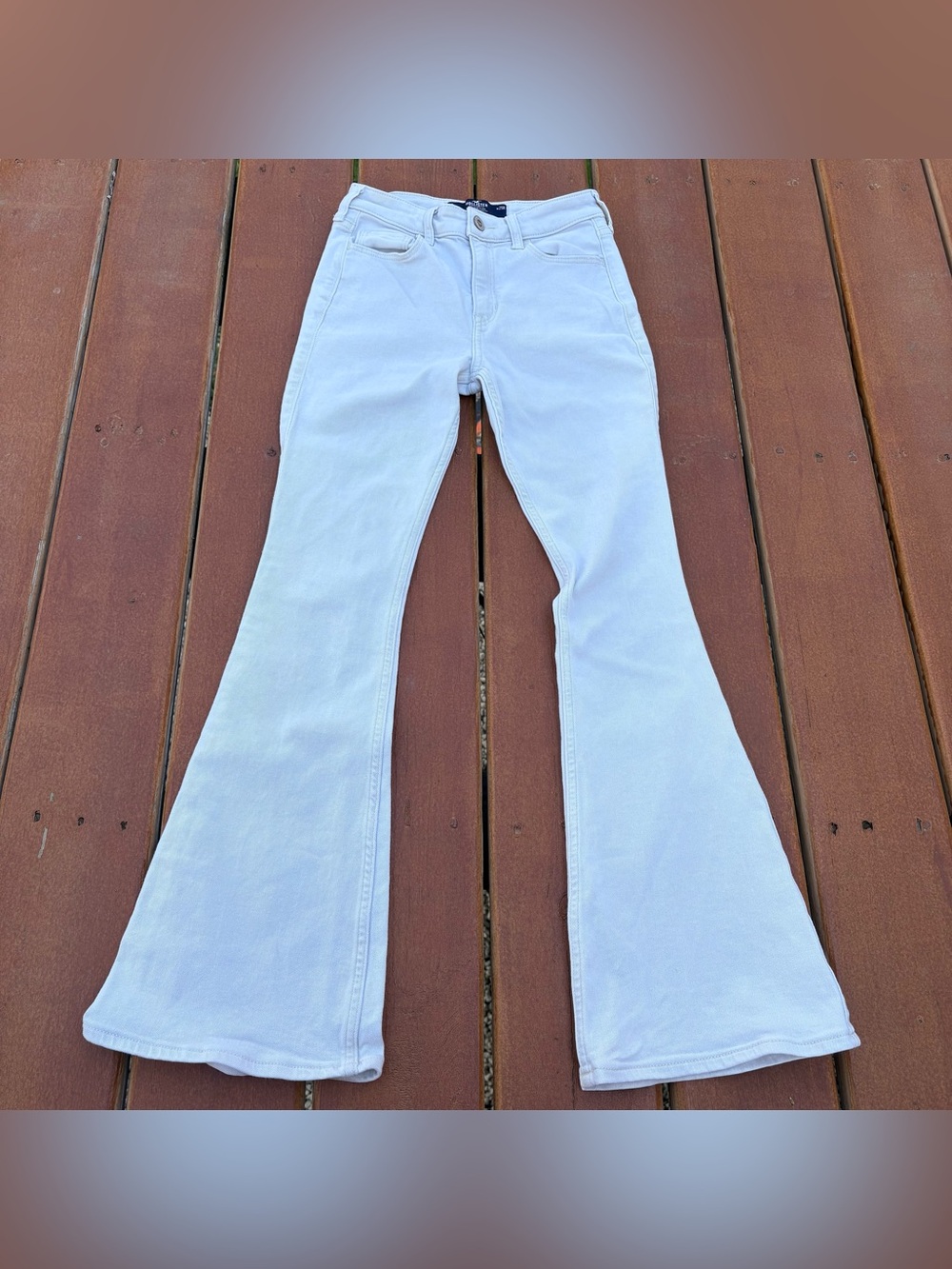 Hollister Light Wash High-Rise Flare Y2K Jeans